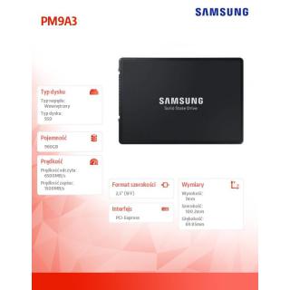 Dysk SSD PM9A3(U.2) MZQL2960HCJR-00W07