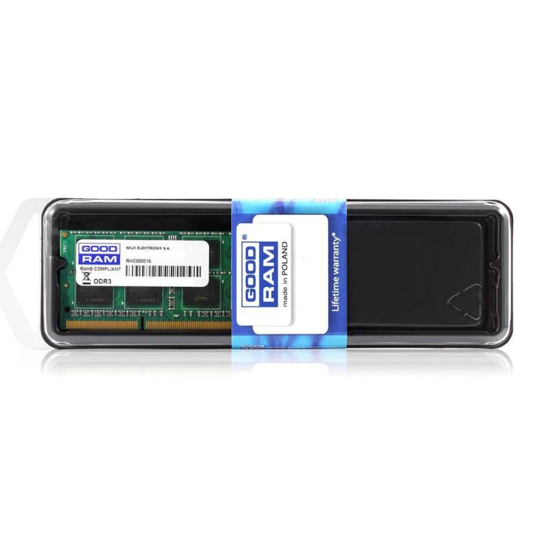 Pamięć SODIMM DDR3 GOODRAM 8GB PC3-12800 1600Mhz 1,35V Low Voltage