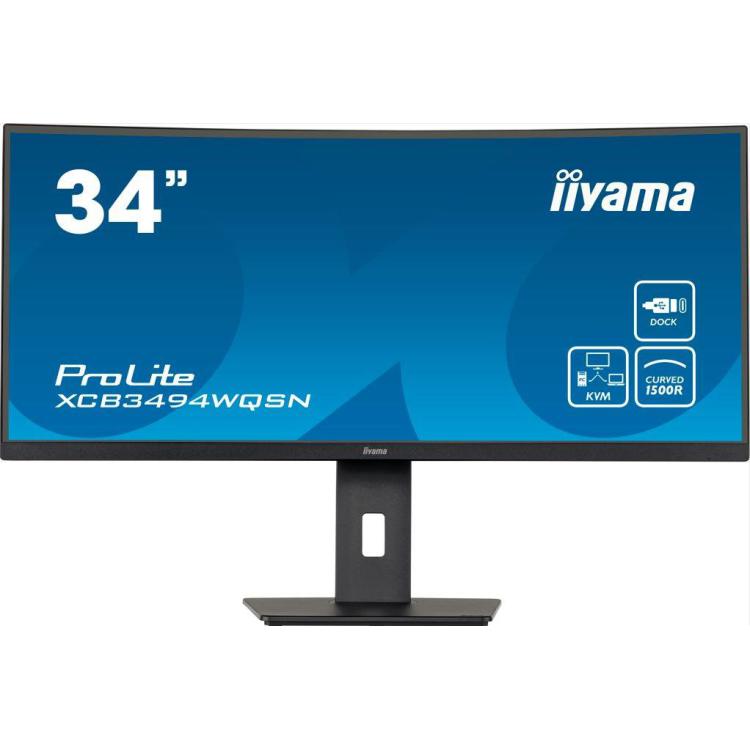 Monitor 34 cale XCB3494WQSN-B5 VA,UWQHD,1500R,USB-cDock,KVM,HAS(150mm)