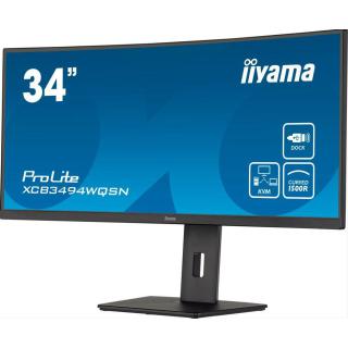 Monitor 34 cale XCB3494WQSN-B5 VA,UWQHD,1500R,USB-cDock,KVM,HAS(150mm)