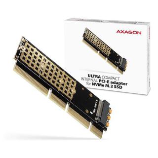 PCEM2-1U Adapter wewnętrzny PCIe x16/x8/x4, M.2 NVMe M-key slot, 1U