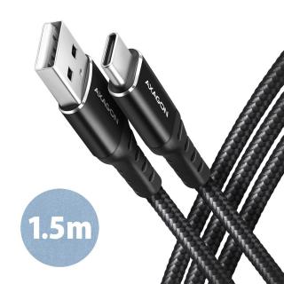 BUCM-AM15AB Kabel USB-C - USB-A, 1.5m, USB 2.0, 3A, ALU,...