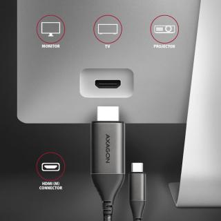 RVC-HI2MC Adapter USB-C - HDMI 2.0 4K/60Hz Aluminum, 1.8m kabel