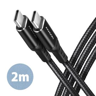 BUCM-CM20AB Kabel USB-C - USB-C 2.0, 2m, PD 60W, 3A, ALU,...