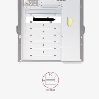 RHD-P35 Ramka metalowa do montażu 2x 2.5" HDD w pozycji PCI Czarna