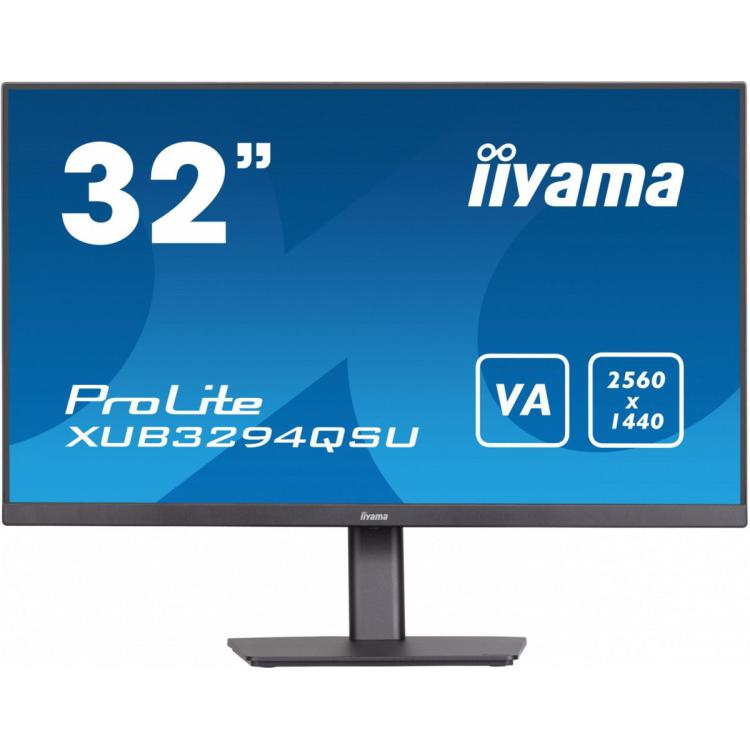 Monitor 32 cale XUB3294QSU-B1 VA,WQHD,HDMI,DP,HAS(150mm),USB3.0,2x2W