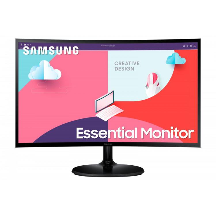 Monitor 24 cale LS24C360EAUXEN VA 1920x1080 FHD 16:9 1xD-sub 1xHDMI 4 ms (GTG) zakrzywiony 2 lata d2d