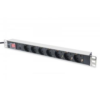 Listwa zasilająca PDU 19" Rack, 7x gniazdo schuko, 2.0m,...