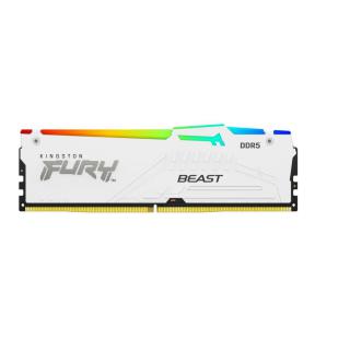 Pamięć DDR5 Fury Beast RGB 32GB(132GB)/5200 CL36 biała