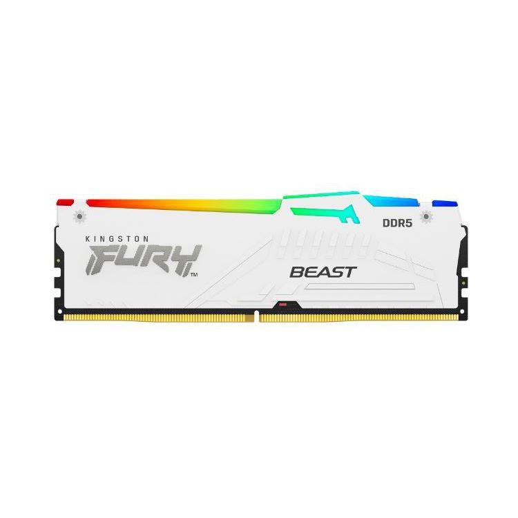 Pamięć DDR5 Fury Beast RGB 64GB(232GB)/5600Mhz CL36 biała