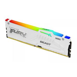 Pamięć DDR5 Fury Beast RGB 16GB(116GB)/6000 CL40 biała