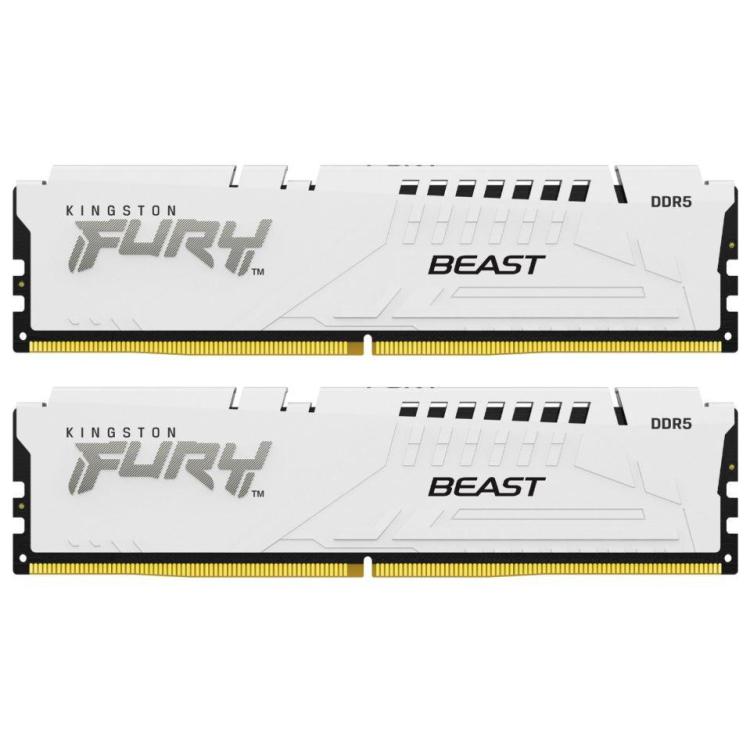 Pamieć DDR5 Fury Beast 32GB(216GB)/6000 CL36 biała