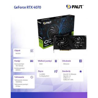 Karta graficzna GeForce RTX 4070 DUAL OC 12GB GDDR6X...