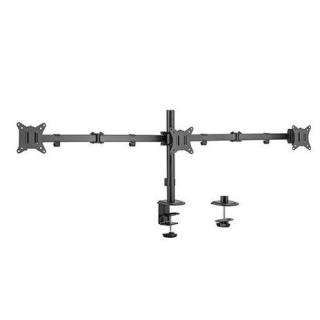 Ramię dla trzech monitorów biurkowe (regulowane), 17 cali- 27 cali, do 7kg