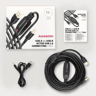 ADR-210B USB 2.0 A-M - B-M Aktywny kabel połączeniowy/wzmacniacz 10m