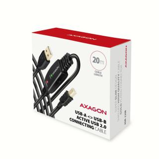 ADR-220B USB 2.0 A-M - B-M aktywny kabel połączeniowy/wzmacniacz 20m