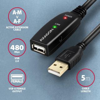 ADR-205 USB 2.0 A-M - A-F aktywny kabel...