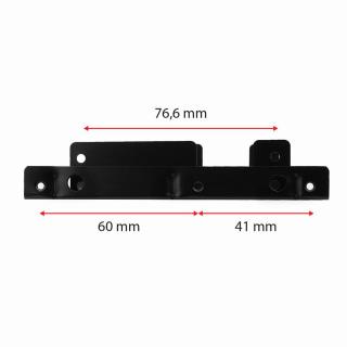 RHD-225 Ramka metalowa do montażu 2 x 2.5" w pozycji 3.5" Czarna