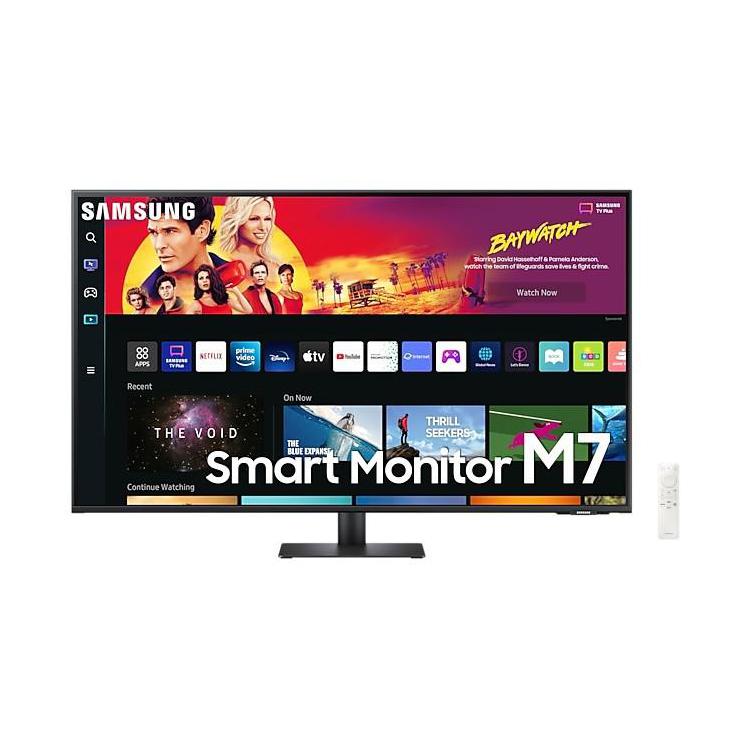 Monitor 43 cale SMART M7 VA 3840x2160 UHD 16:9 2xHDMI 1xUSB-C (65W) 4 ms (GTG) głośniki płaski 2Yd2d (LS43BM700UPXEN)