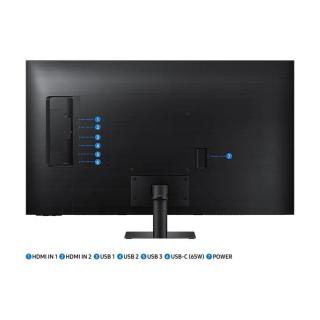 Monitor 43 cale SMART M7 VA 3840x2160 UHD 16:9 2xHDMI 1xUSB-C (65W) 4 ms (GTG) głośniki płaski 2Yd2d (LS43BM700UPXEN)