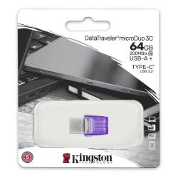 Pendrive Kingston DataTraveler microDuo 3C 64GB 200MB/S DUAL USB-A + USB-C 3.2 Gen 1