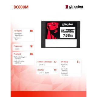 Dysk SSD DC600M 7680GB