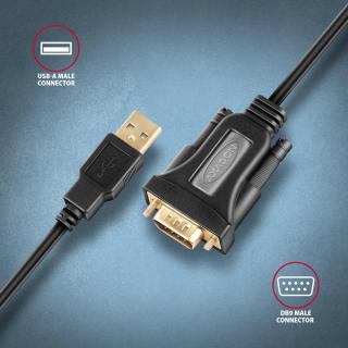 ADS-1PQN Adapter USB 2.0 RS-232 Port szeregowy, 1,5m...