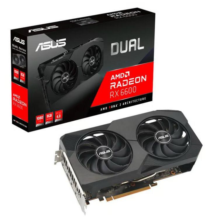 Karta graficzna Radeon RX 6600 DUAL V2 8GB GDDR6 128bit 3DP/HDMI