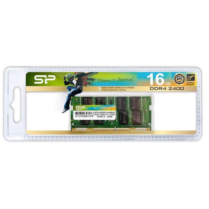 Pamięć SODIMM DDR4 Silicon Power 16GB (1x16GB) 2400MHz CL17 1,2V