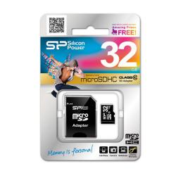 Karta pamięci MicroSDHC Silicon Power 32GB Class 10 +...