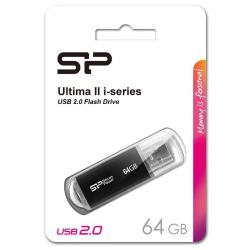 Pendrive Silicon Power Ultima II M01 64GB USB 2.0 kolor czarny ALU