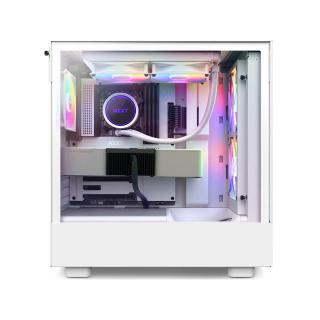 Obudowa H5 Flow RGB z oknem Biała