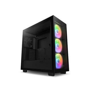 Obudowa H7 Elite RGB z oknem Czarna