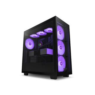 Obudowa H7 Elite RGB z oknem Czarna