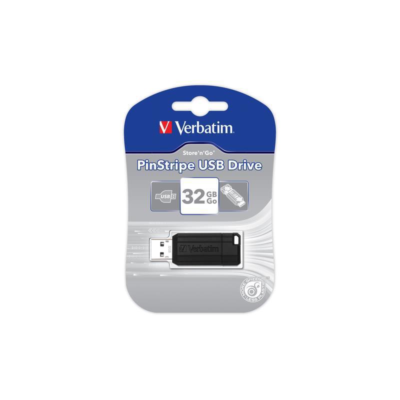 Pendrive Verbatim 32GB PinStripe USB 2.0