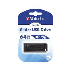 Pendrive Verbatim 64GB Slider USB 2.0