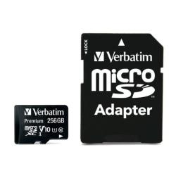 Karta pamięci Micro SDXC Verbatim 256GB Class 10 UHS-1 +...