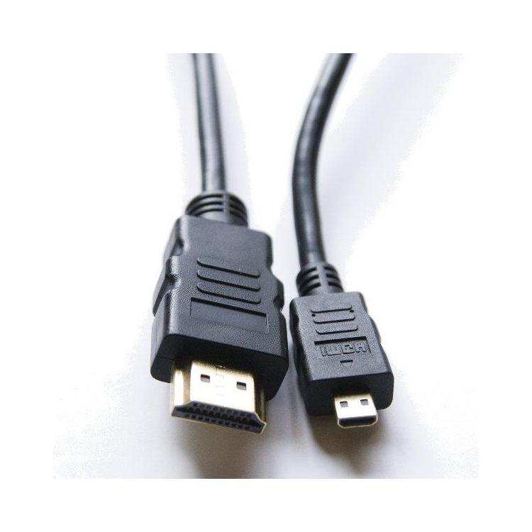 Kabel Impuls-PC 5002-1A-01 HDMI micro-HDMI 1m gold/fer/blist Miedź(99,99%)