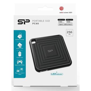 Dysk zewnętrzny SSD Silicon Power PC60 256GB USB-C...