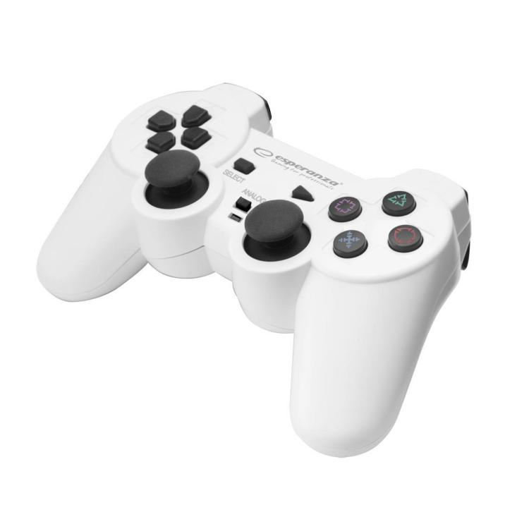 Gamepad PS2/PS3/PC USB Esperanza "Corsair" biało/czarny