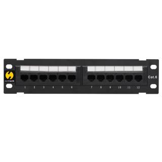 Patch panel 10'' Netrack 12-portów kat. 6 UTP LSA,...