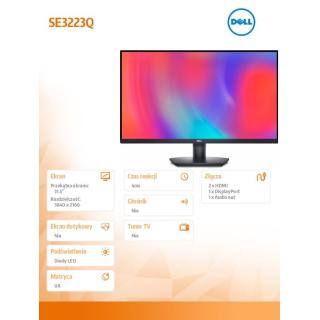 Monitor SE3223Q 31.5 cali VA 3840x2160/2xHDMI/DP/3Y