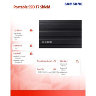 Dysk zewnętrzny SSD Portable SSD T7 Shield USB3.2 czarny