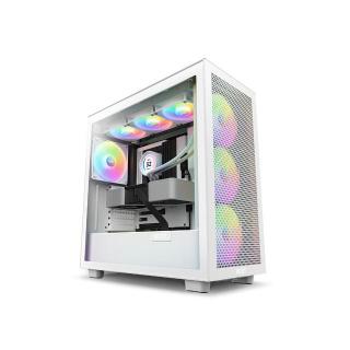 Obudowa H7 Flow RGB z oknem Biała