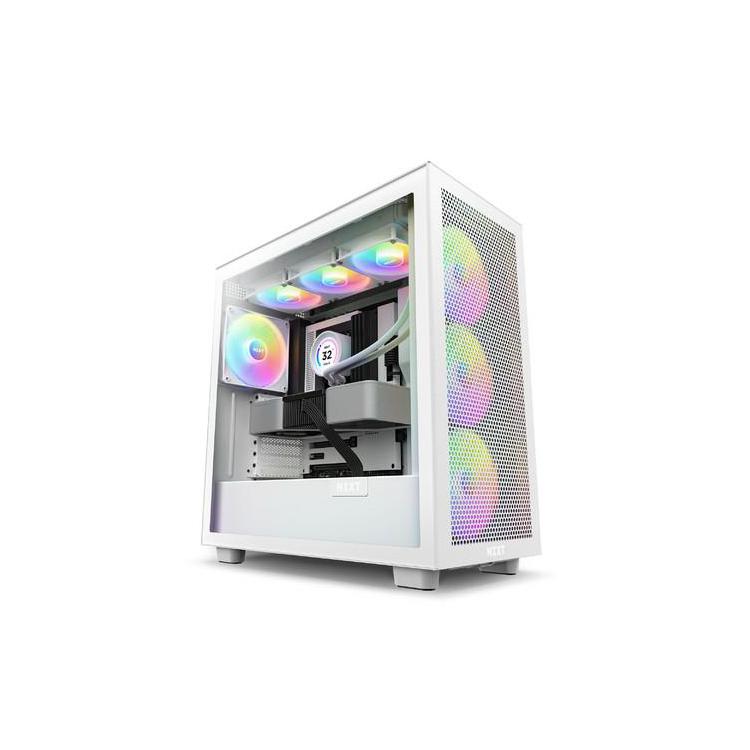 Obudowa H7 Flow RGB z oknem Biała