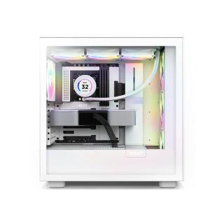 Obudowa H7 Flow RGB z oknem Biała