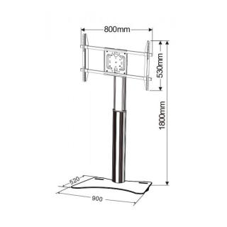 Stojak podłogowy Techly 32"-70", 40kg regulowany