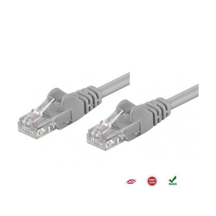 PatchCord 100% miedź Intellinet Cat.5e UTP, 7,5m, szary