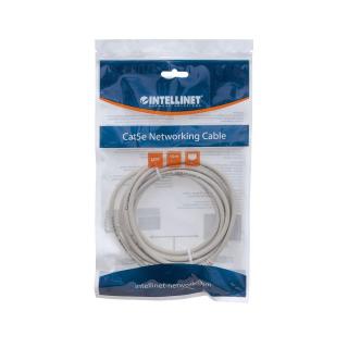 PatchCord 100% miedź Intellinet Cat.5e UTP, 7,5m, szary