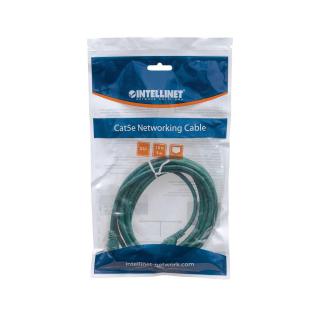 PatchCord 100% miedź Intellinet Cat.5e UTP, 3m, zielony